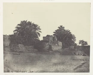 Ruiner av en romersk festning, Philoe; Nubia, plate 71 fra albumet quot;Egypt, Nubia, Palestina og Syriaquot; (1852)