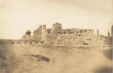 Ruinene av Hypostyle Hall of Palace of Karnac - Utsikt tatt fra sørvest, 1849-50.