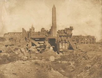 Ruinene av Palace of Karnak - Utsikt fra slutten av helligdommen, 1849-50.