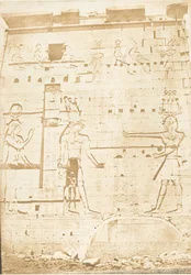 Andre pylon av Isis-tempelet, i Philae, 13. april 1850.