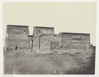 Dakkeh-tempelet (oldtidens Pselcis); Nubia, plate 94 fra albumet «Egypt, Nubia, Palestina og Syria» (1852)