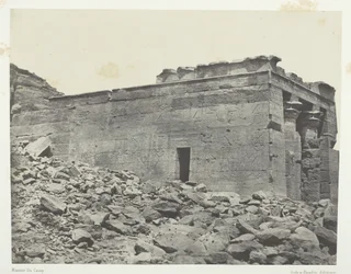 Dandur Ancient Tantour Temple, dedikert til Osiris-Isis-Horus-triaden, Nubia, 184951.