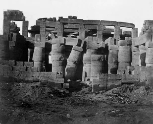 Tempelruiner, Egypt, 1852.