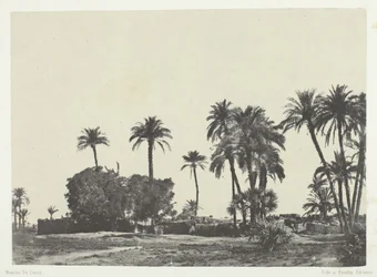 Landsbyen Hamameh, Øvre Egypt, 184951, trykt 1852.