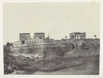 Utsikt tatt fra sørvestvinkelen, Philoe; Nubia, plate 69 fra albumet «Egypt, Nubia, Palestina og Syria» (1852)
