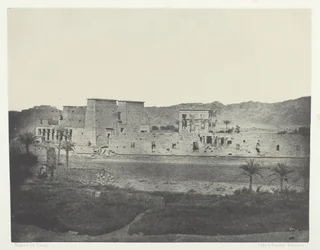 Utsikt tatt fra øya Beghé, Looking West, Philoe, Nubia, 184951, trykt 1852.