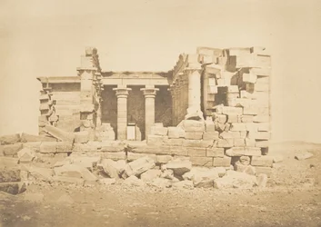Utsikt over tempelet til Maharakka Hiera-Sycaminos, 5. april 1850.