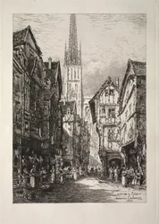 En gate i Rouen