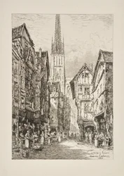 En gate i Rouen