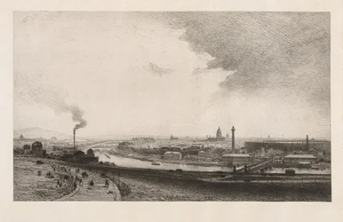 Paris i 1867, Utsikt fra Trocadero, 1867.