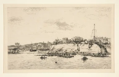 Havnen i La Plataine? Royan (La Plataine-broen ved Royan)
