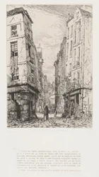 Rue des Marmosets gamle Paris, 1862.