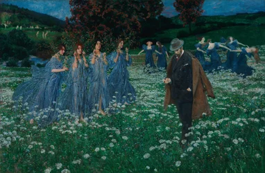 Un monde - A World, av Lenz, Maximilian (1860-1948). Olje på lerret