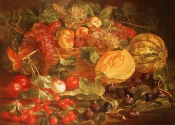 Stilleben med frukt