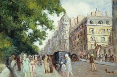 Gatescene i Paris; Scene de Rue a Paris, 1935-37