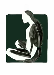 Stille sittende figur