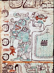 Madrid-kodeksen eller codex tro cortesianus, omhandler horoskop og astrologiske tabeller, rapporter i Spania av Hernan Cortes (1485-1547). Malte miniatyrer