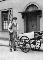 Vindusvasker i Islington, London, 1926-1927