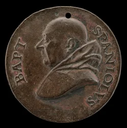 Battista Spagnoli av Mantua, 1447-1516, karmelittpoet [forside], ca. 1513.