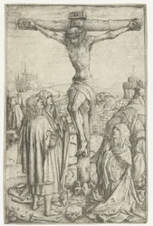 Korsfestelsen med Maria og St. Johannes og to hellige kvinner