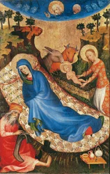 Fødsel (tempera på panel)