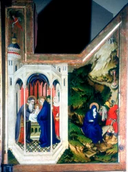 Presentasjonen ved tempelet og flukten inn i Egypt, 1394-1399