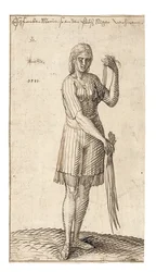 En nigeriansk kvinne som holder siv, 1583