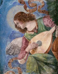 Engel lager musikk. Rundt 1480