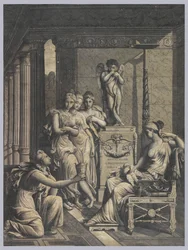 Psyche som bringer Venus et vannbeger fra ungdommens fontene