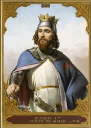 Roger I av Sicilia 1031-1101, 1840-årene.