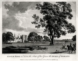 Knole Park i Kent, setet for Hans nåde, hertugen av Dorset, 1775
