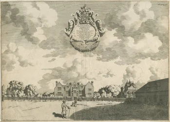Bentley Hall: kobberplategravering, nd [1653 - 1686]