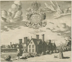 Blithfield Hall: gravering, nd [1686] (trykk)