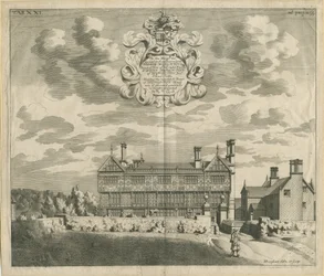 Broughton Hall: kobberplategravering, nd [1653-1686] (trykk)