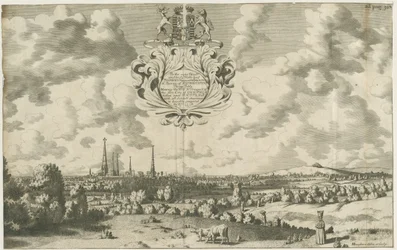 Lichfield - West North West Prospect: kobberplategravering, nd [1653 - 1686]