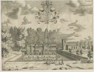Okeover Hall: gravering, nd [1653 - 1686]