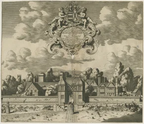Sandon Hall: gravering, nd [1653-1686] (trykk)