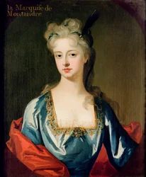 Portrett av Mary Anne Spanheim (1682-1772), hustru til François de La Rochefoucauld, marki de Montandre