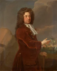 Kontreadmiral Sir William Whetstone (d. 1711), sent på 1600-tallet til tidlig på 1700-tallet (olje på lerret)