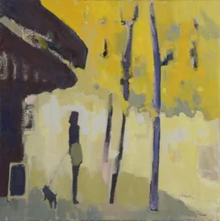 En spasertur langs Seinen, 2015 (olje på lin)