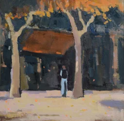 Ettermiddag, sørvest-Frankrike, 2015 (olje på lin)