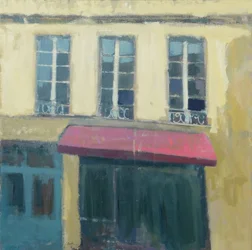Café Sørvest-Frankrike, 2017 (olje på lin)