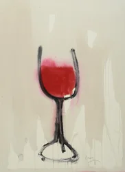 Claret, 2016 (akvarell på papir)