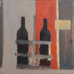 Claret og Bordeaux, 2017 (olje på lin)