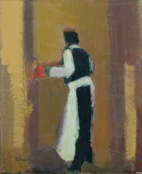 Parisisk kelner, 2015 (olje på lin)