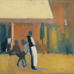 Kelner, Paris, 2016 (olje på lin)