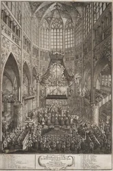 Kroningen av Maria Teresia på Praha slott, 1743.