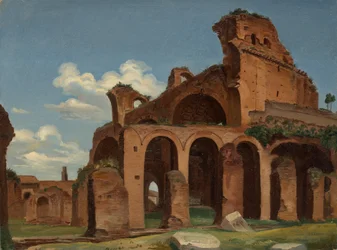 Basilica of Constantine, Roma, 1830.
