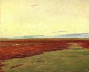 Solnedgang over Brovandene, ved Skagen.