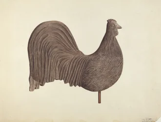 Rooster Weather Vane, sannsynligvis 1940.